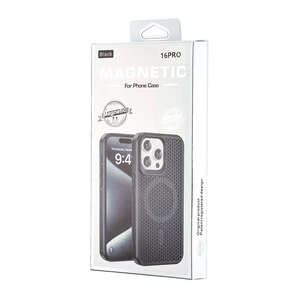 Чохол Silicone Cooling Сase with MagSafe iPhone 16 Pro Black - фото 2