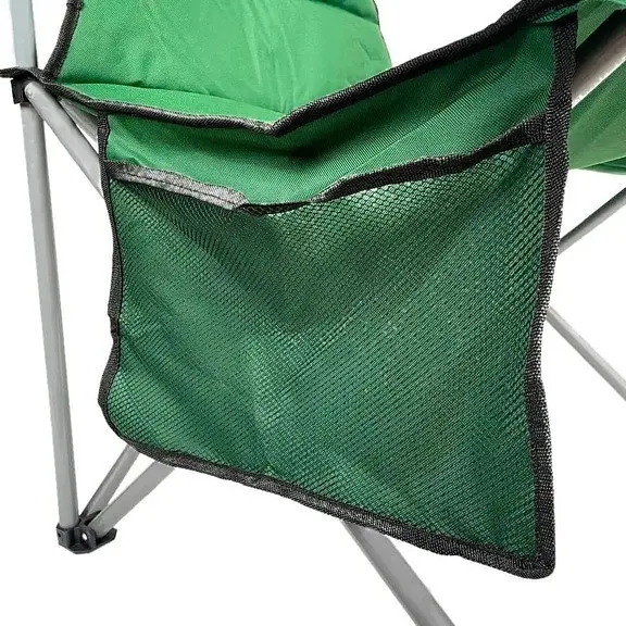 Кемпінгове крісло BaseCamp Hunter, 60x60x100 см Зелений - фото 4