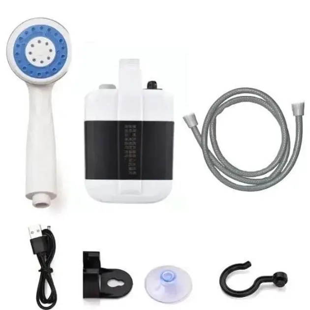 Душ портативний, кемпінговий із помпою на акумуляторі USB Travel shower - фото 2