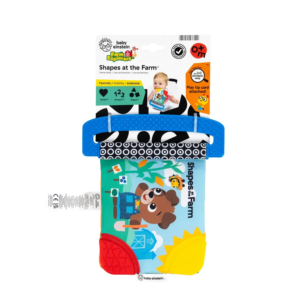 Игрушка-книга мягкая развивающая Baby Einstein Shapes at the Farm - фото 3