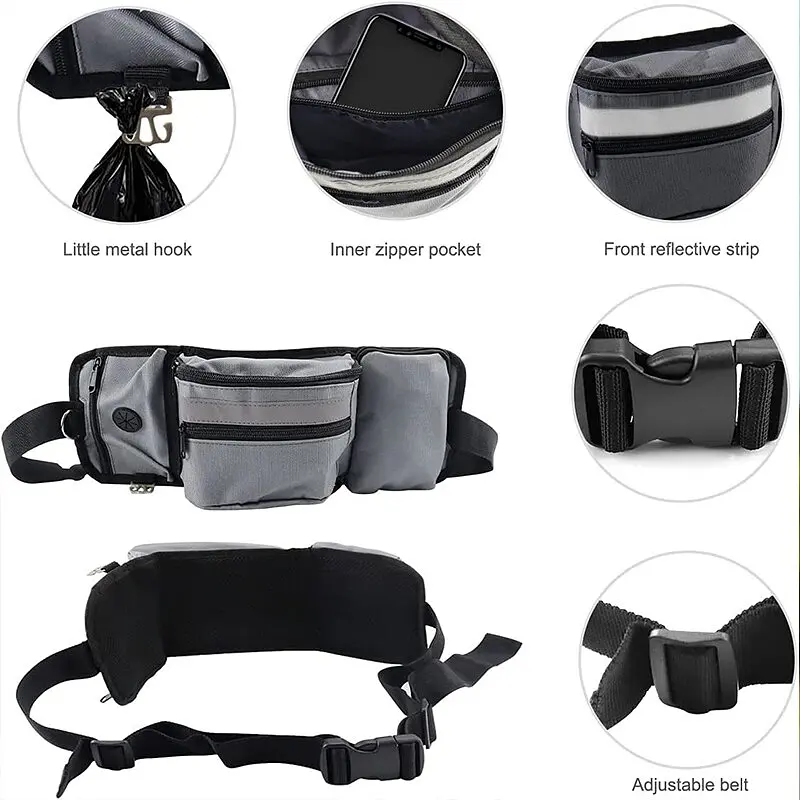 Сумка для ласощів собак Voyager Pet VT2109 Black на пояс - фото 3