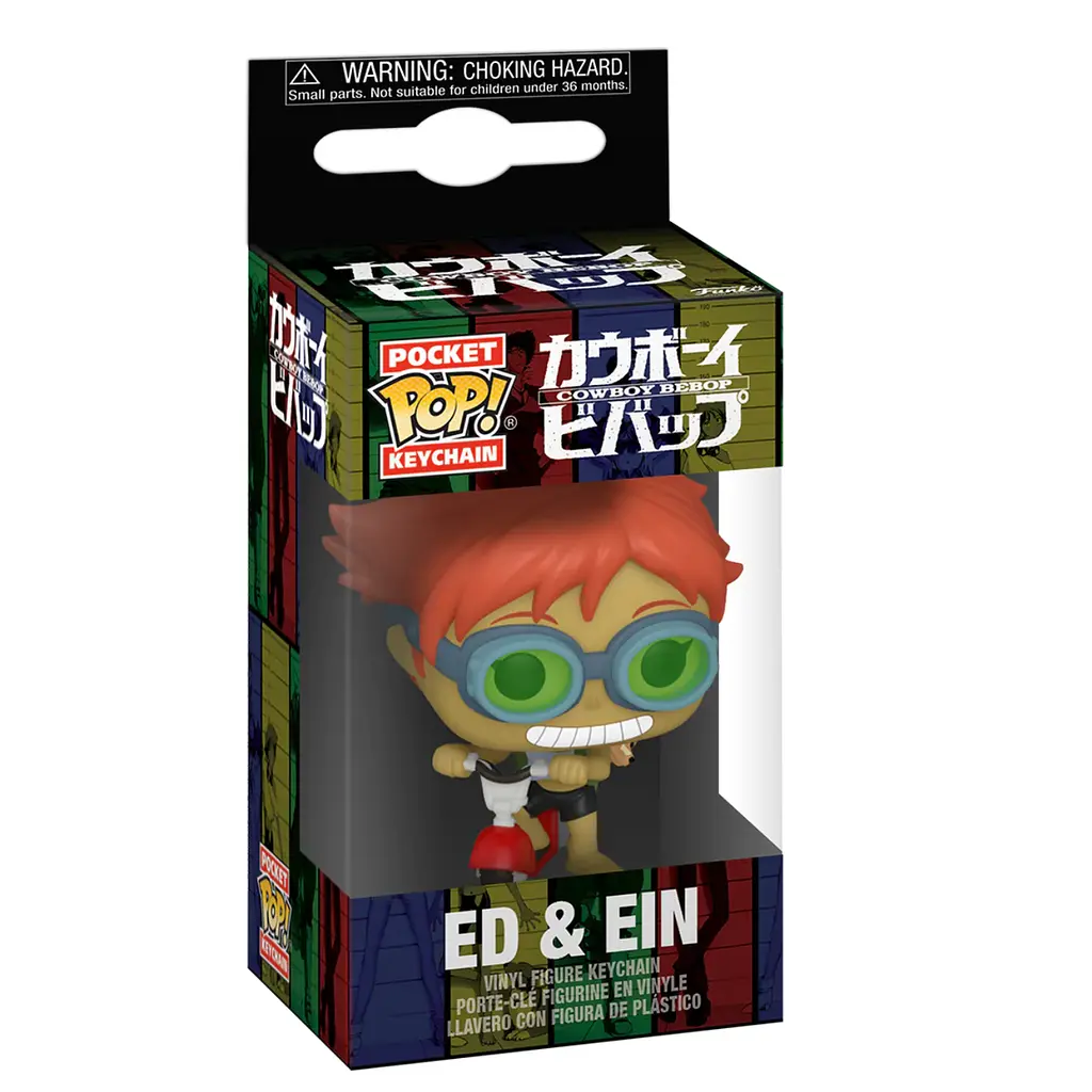 Фігурка-брелок Funko Pop Cowboy Bebop Edward On Scooter w/Ein 4 см (K CB ES wE 1215) - фото 2