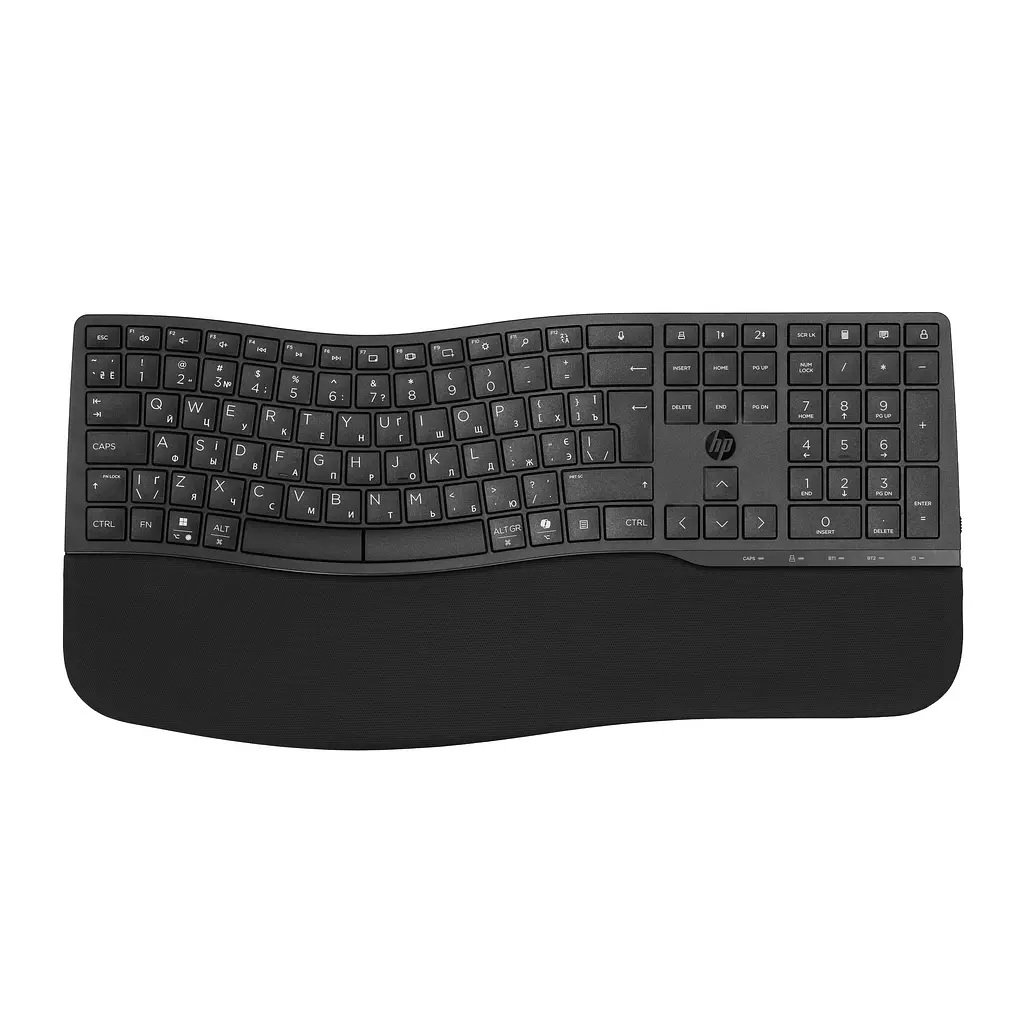 Клавіатура мембранна 680 Comfort Dual-Mode 111key, BT, EN/UK, чорний HP teh0013875 - фото 2