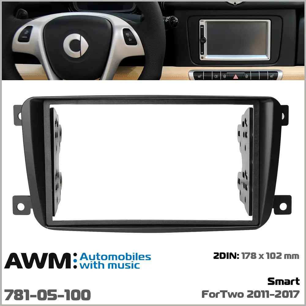 Перехідна рамка AWM Smart ForTwo 781-05-100 - фото 5