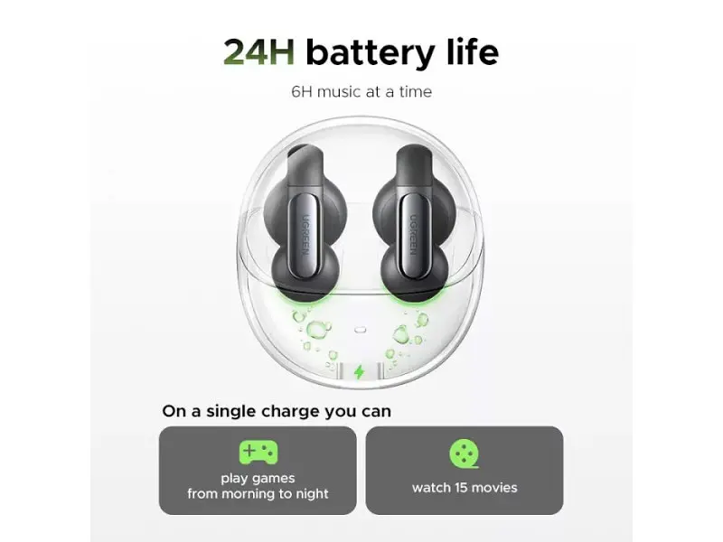 Навушники TWS UGREEN WS210 HiTune S5 Black (45760) - фото 5