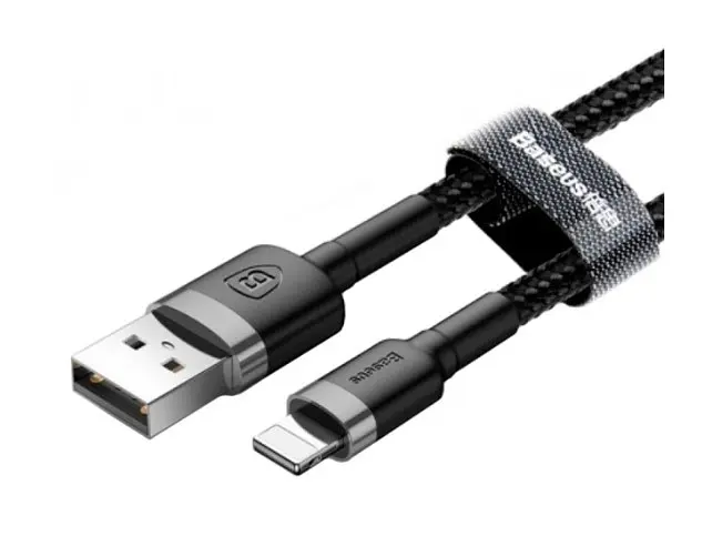 Кабель Baseus USB to Lightning 1.2m Black (CALYW-01) - фото 2