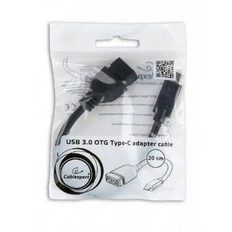 Перехідник OTG USB 3.0 AF to USB-C 0.2m Cablexpert (A-OTG-CMAF3-01) - фото 2