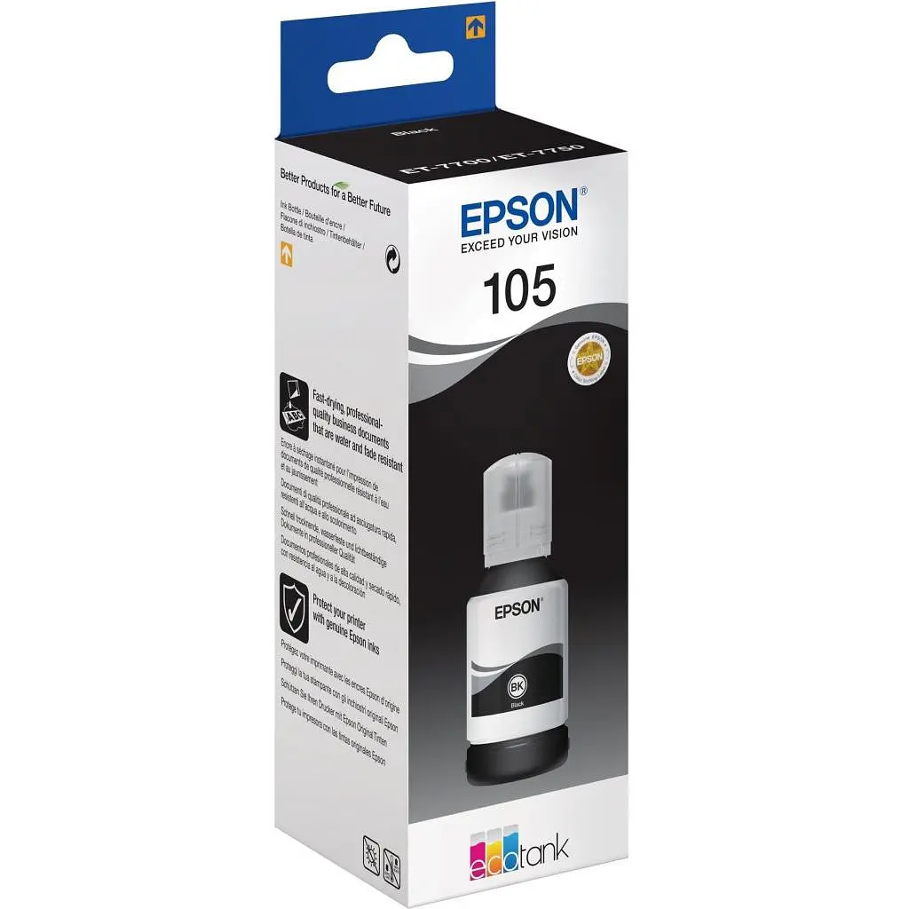 Контейнер з чорнилом Epson 105 black pigmented (C13T00Q140) - фото 2