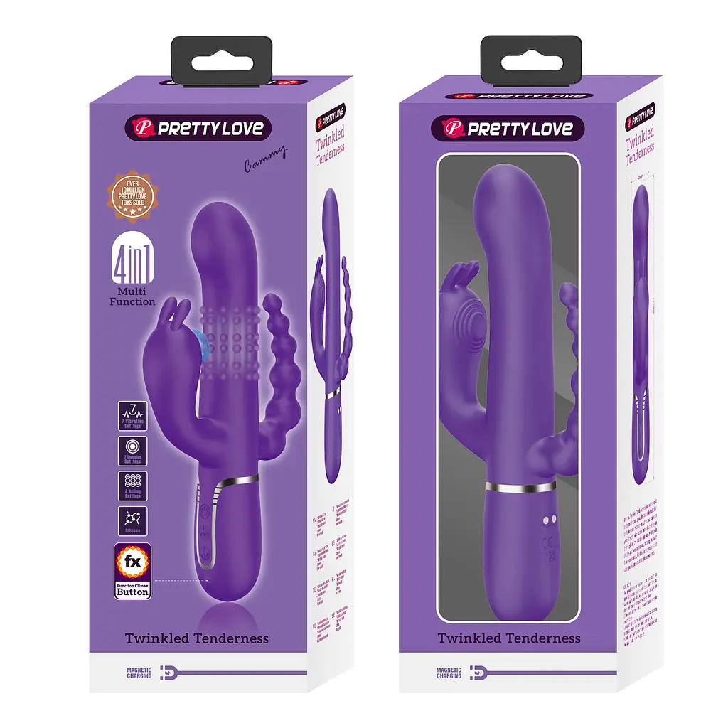Вібратор PRETTY LOVE Cammy Dark Purple, Twinkled Tenderness PRETTY LOVE BW-500036-2 101622 - фото 9