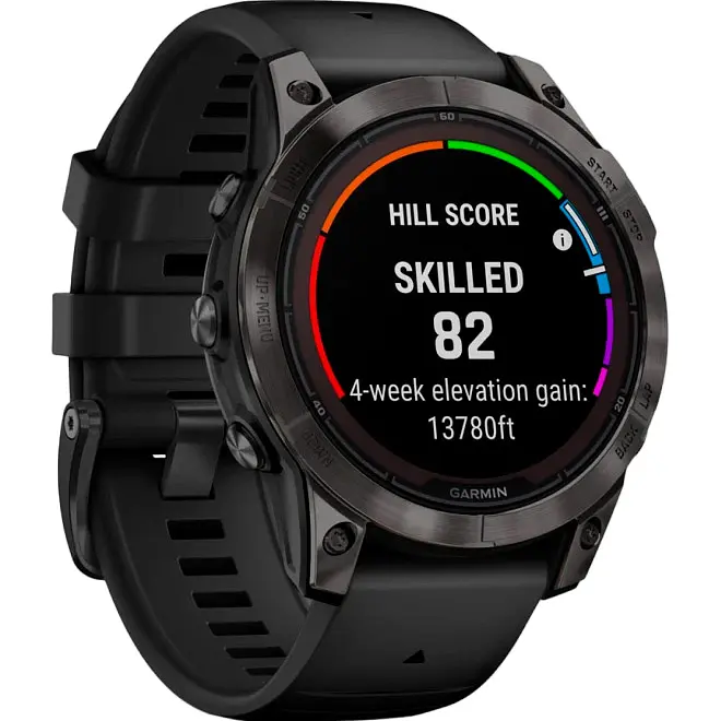 Смарт-часы Garmin Fenix 7 Pro Sapphire Solar Edition Carbon Gray DLC Titanium with Black Band [010-02777-10] [86523] - фото 6