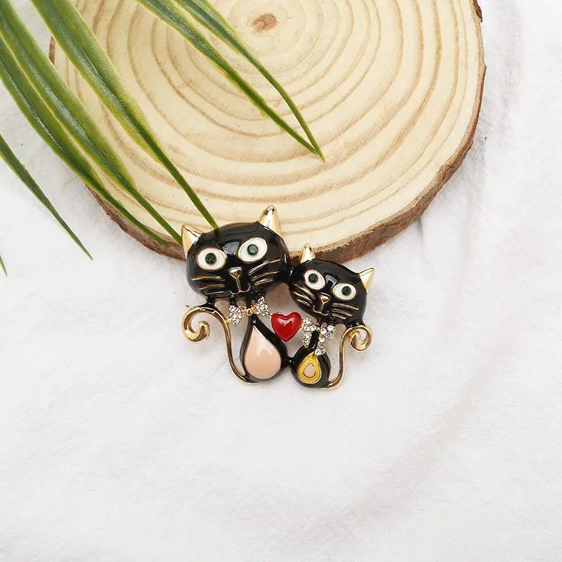 Брошь Влюбленные коты брошь-булавка (494693361) - фото 2