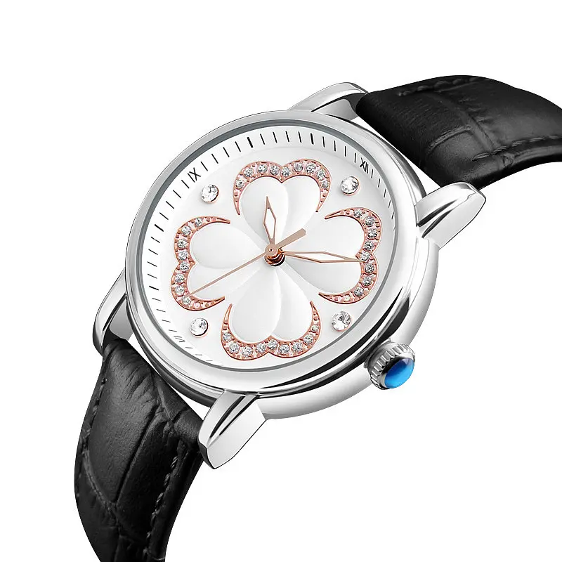 Жіночий класичний годинник Skmei 9159 Elegant (Чорний) - фото 2