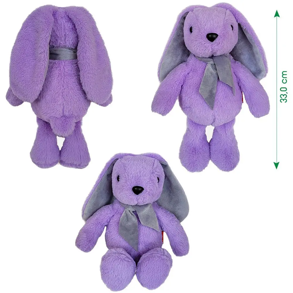 Игрушка мягконабивная Macik Зайчонок фиолетовый 33 см (МС 080501-10)                        - фото 2