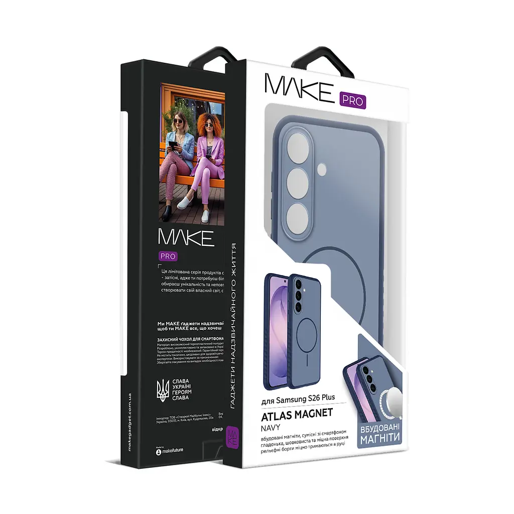 Чохол MAKE Samsung S26 Plus Atlas Magnet Navy - фото 2