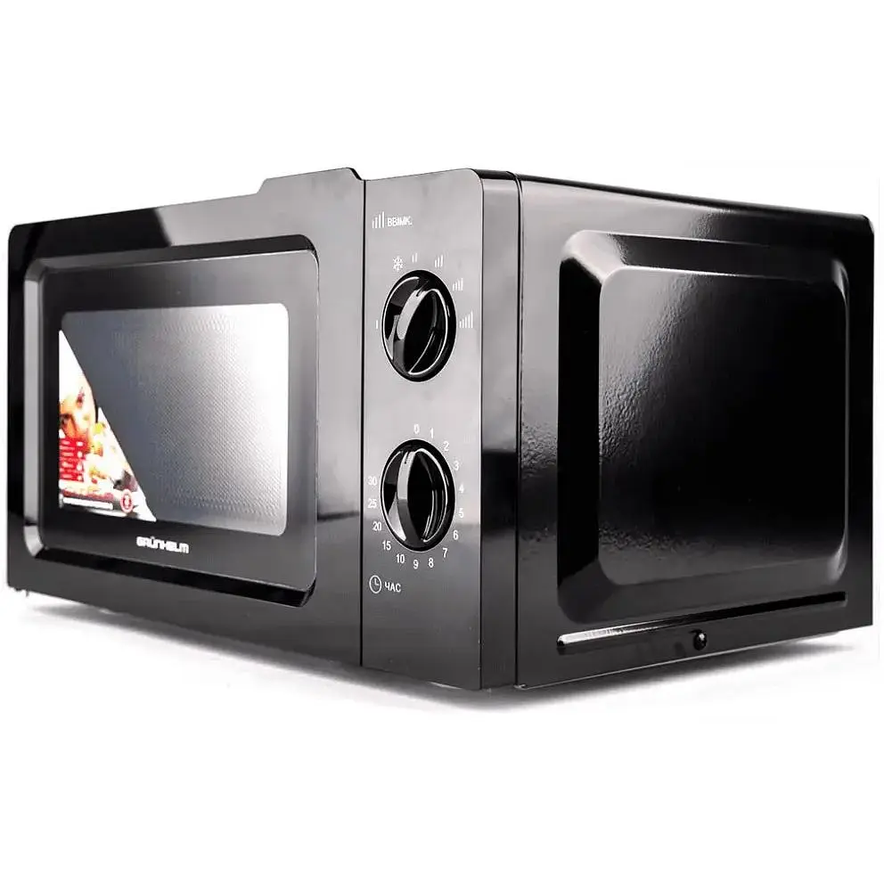 Мікрохвильова піч Grunhelm 20MX701-B 800 Вт чорна - фото 2