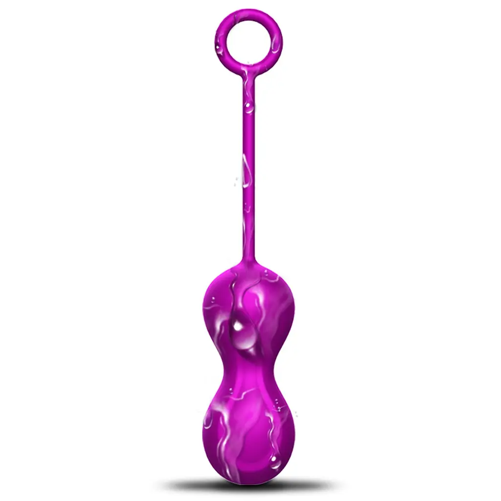 Набір вагінальних кульок Foxshow Kegel Balls Set, 3 шт., фіолетовий - фото 4