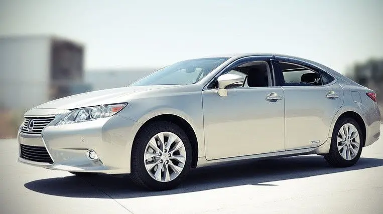 Дефлектори вікон вітровики Lexus ES 2013- З Хром Молдінгом - фото 2