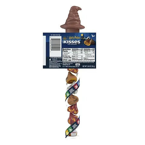 Шоколадні цукерки Hershey's Kisses Milk Chocolate Harry Potter Halloween Candy Cane 59 г - фото 3