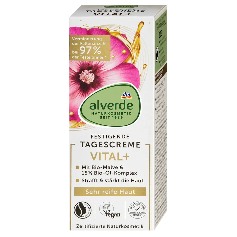 Денний крем для обличчя Alverde Naturkosmetik Vital+ з олійним комплексом 50 мл - фото 2