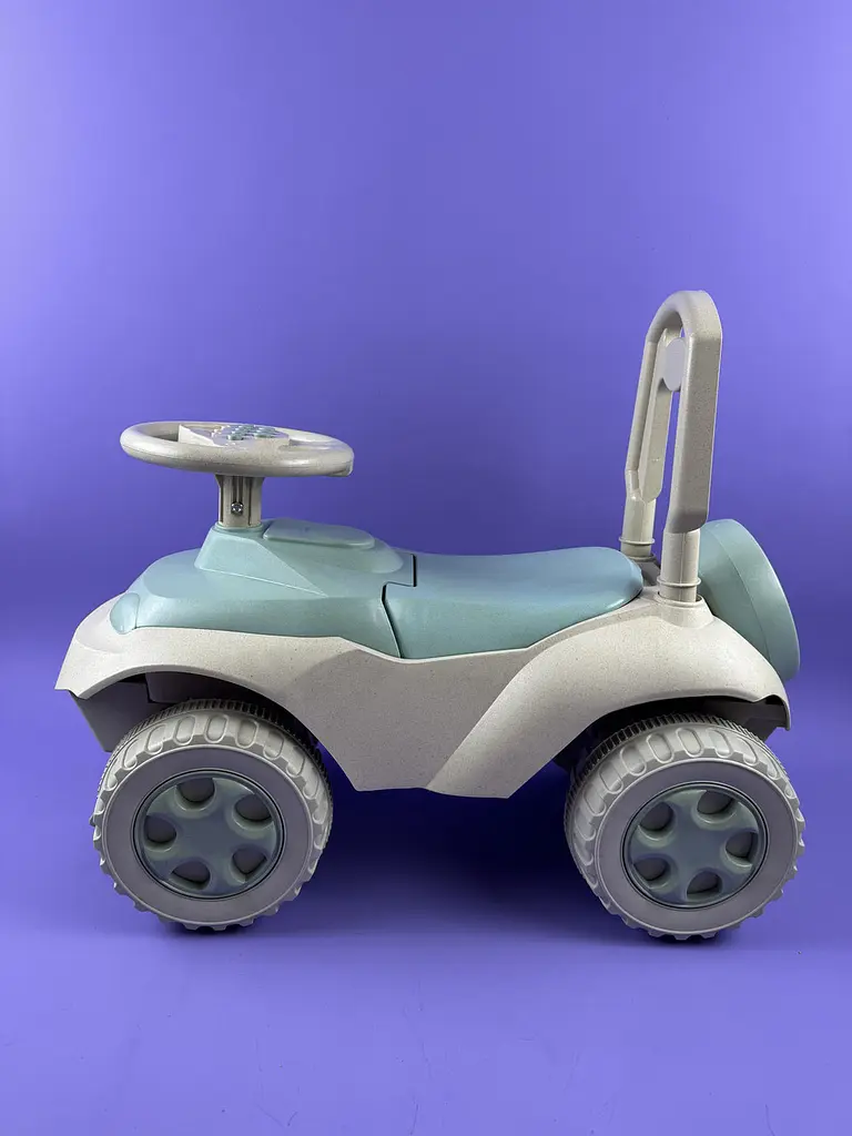 Толокарь музыкальный "Автошка" Eco Green Doloni 0142/01eco зеленый, с ручкой для родителей, для детей от 1 года - фото 4