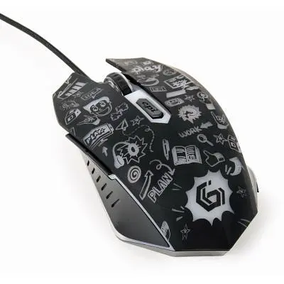 Комп'ютерна мишка Gembird (MUS-6B-GRAFIX-01) USB Black (MUS-6B-GRAFIX-01) - фото 6