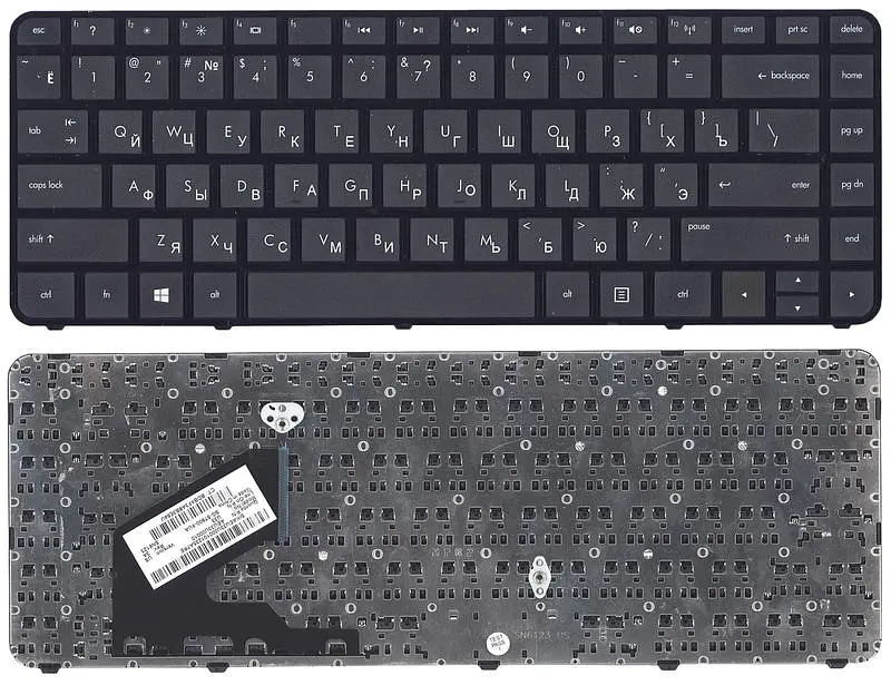 Клавіатура для ноутбука HP Pavilion (Chromebook 14) Black, (Black Frame) - фото 3