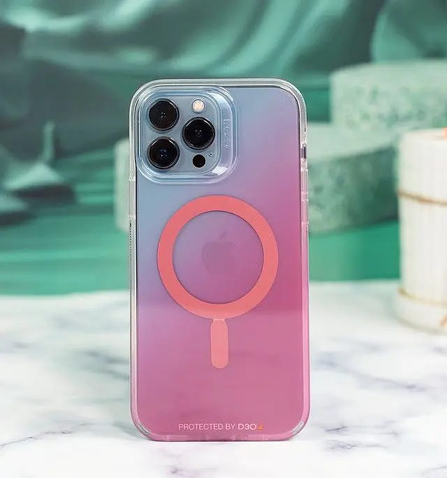 Чохол прозорий протиударний Gear4 Crystal Palace MagSafe Apple iPhone 13 Pro Max (6.7") Pink - фото 5