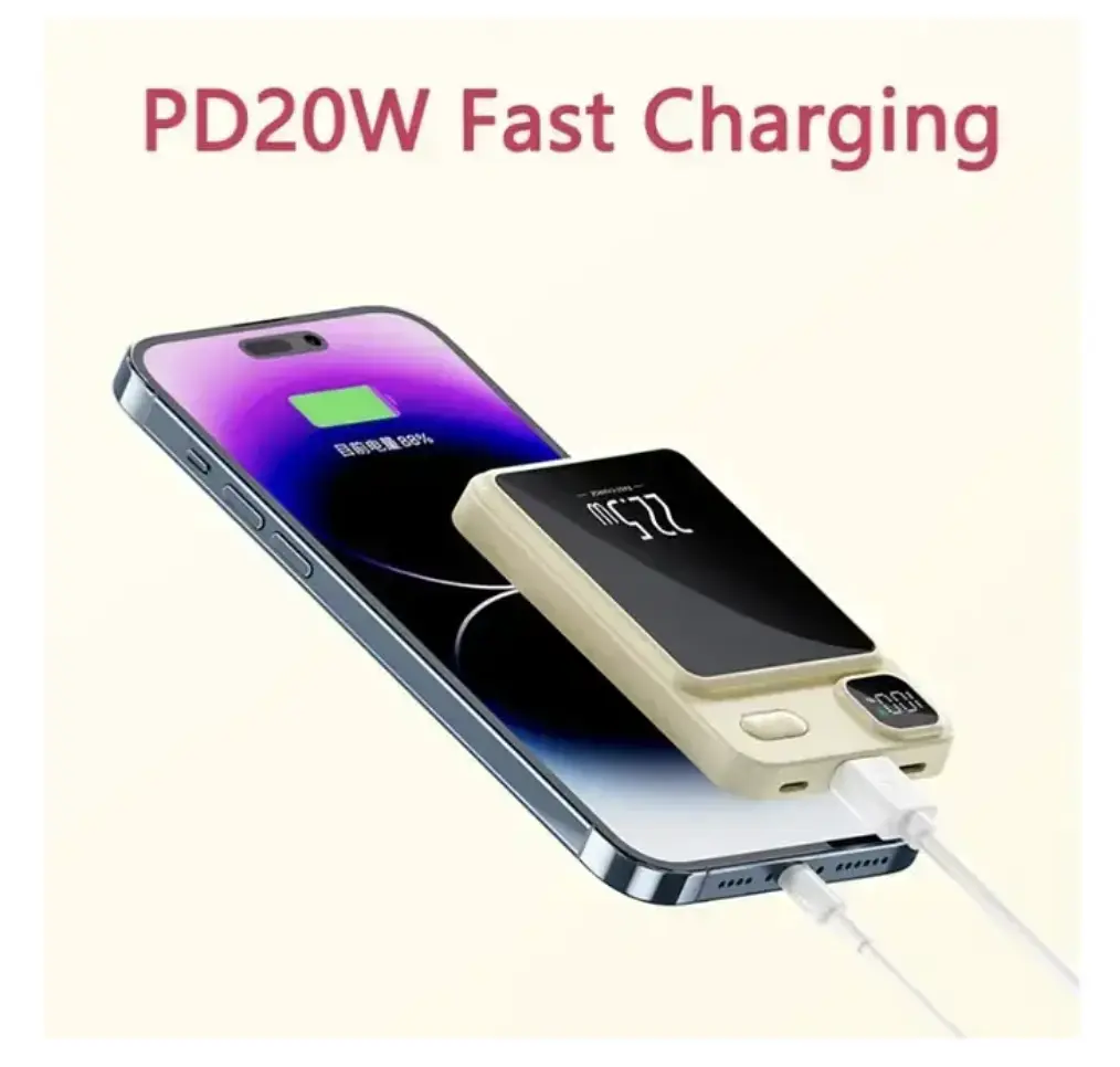 Мобільна зарядка Magnetic Power Bank 90.000mAh 22.5W ∙ Компактний та потужний павербанк Magnetic Power Bank 90.000mAh 22.5W - фото 5