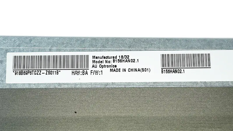Матриця 15.6 B156HAN02.1 HW:BA 1920х1080, 40pineDP, IPS, LED, SLIM вертикальні вушки, матова, роз'єм праворуч знизу, ширина 350мм narrow border для ноутбука - фото 2
