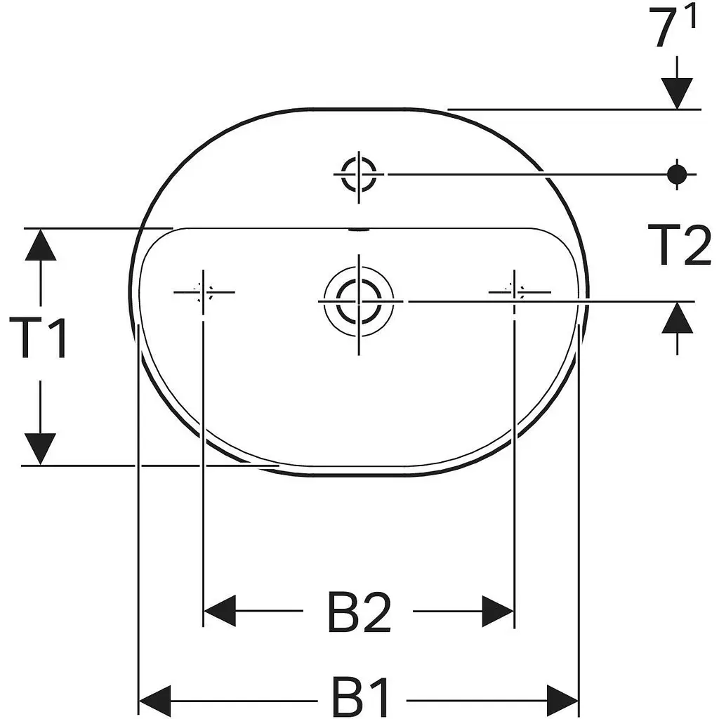 Раковина Geberit VariForm 50 500.775.01.2, Білий - фото 3