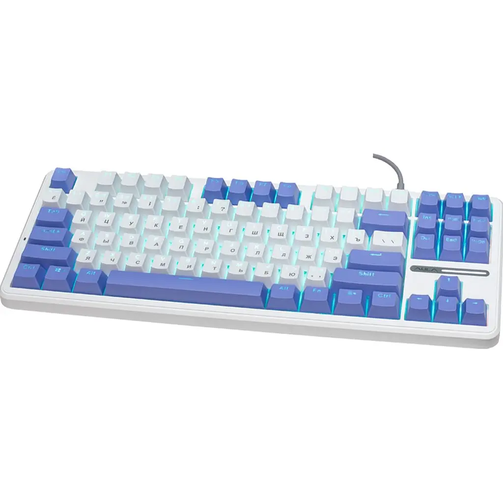 Клавиатура Aula F87 KRGD Blue UA White (6948391202464) [121944] - фото 3