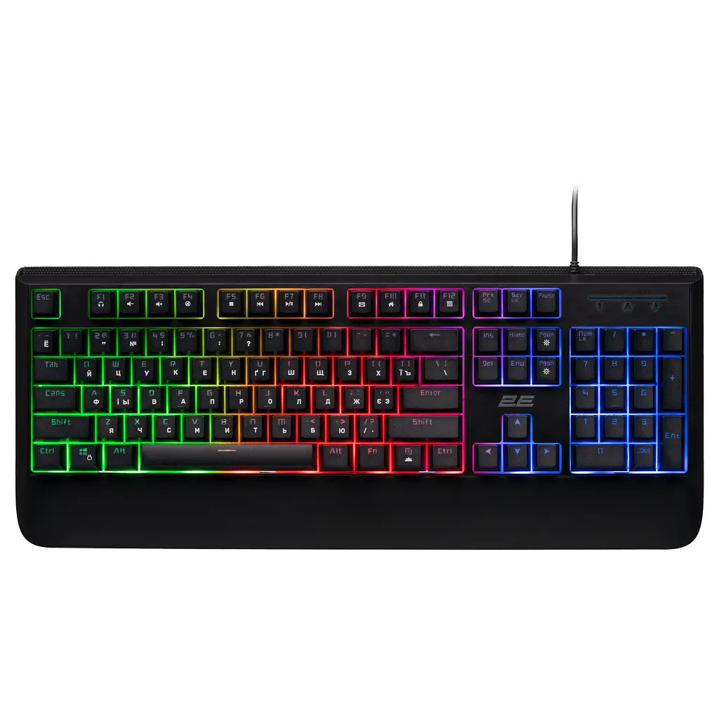 Клавіатура мембранна KG325 104key, USB-A, EN/UA/RU, LED, чорний 2E Gaming teh0013921 - фото 2