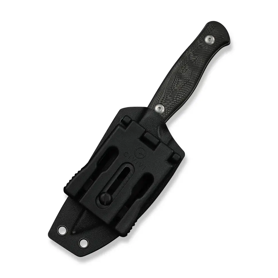 Ніж фіксований туристичний Weknife Notchline, (8.7 см) CPM S35VN /Carbon Fiber чорний з чохлом - фото 8