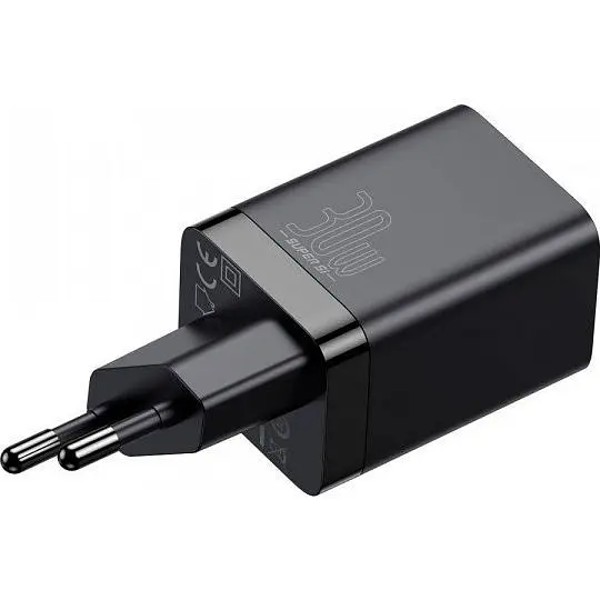 Мережевий зарядний пристрій Baseus Super Si Pro 30W USB-C + USB-A Black (CCSUPP-E01) [102000] - фото 5