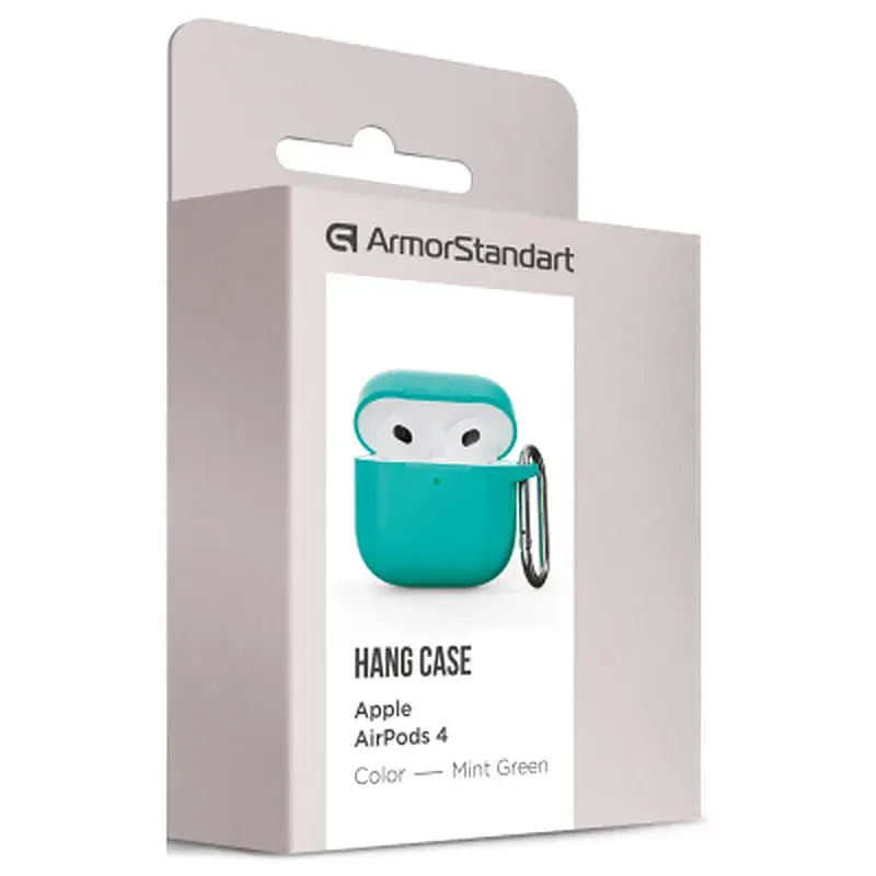 Чохол для навушників Armorstandart Hang Case для Apple AirPods 4 Mint Green (ARM81287) - фото 3