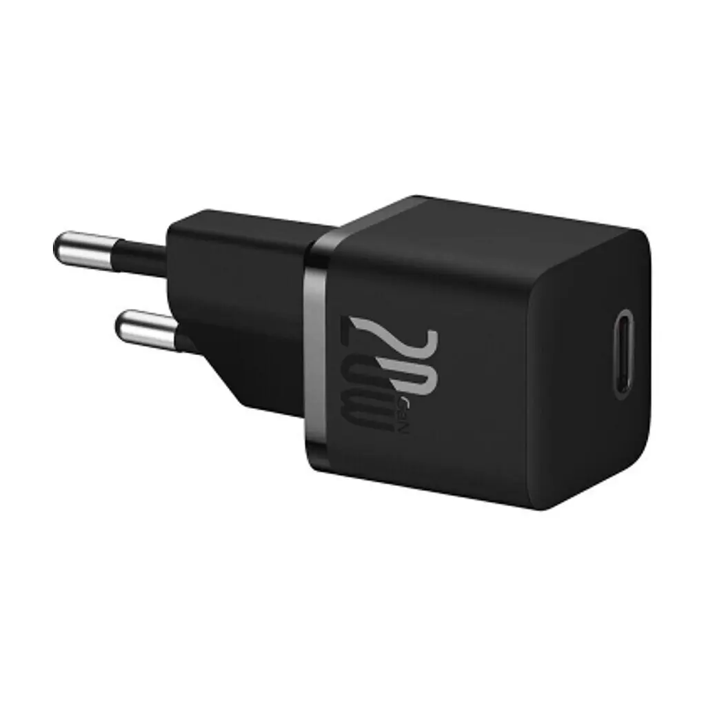 Зарядний пристрій Baseus 1xUSB-C 20W GaN5 black (CCGN050101) - фото 10