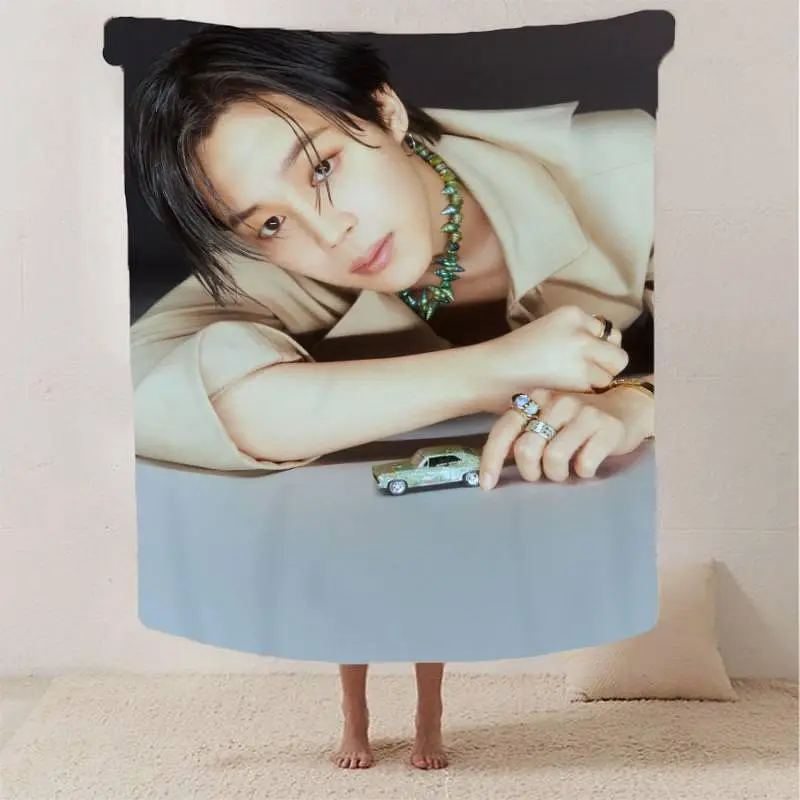 Плед плюшевий 3D на подарунок Jimin BTS 160х200 см - фото 2