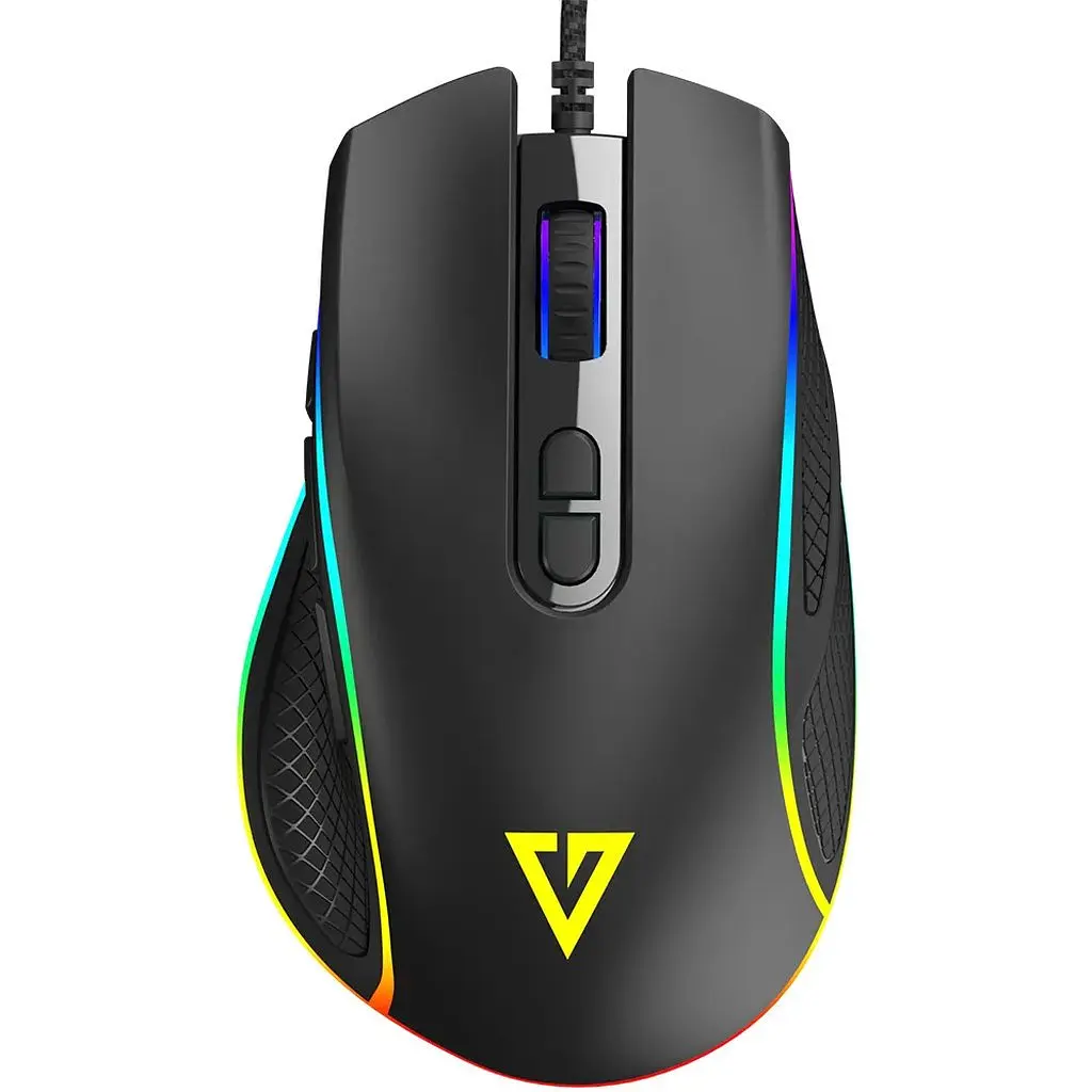 Мишка Modecom Veles Volcano, ігрова, 12800dpi., 8кн.,RGB, чорна