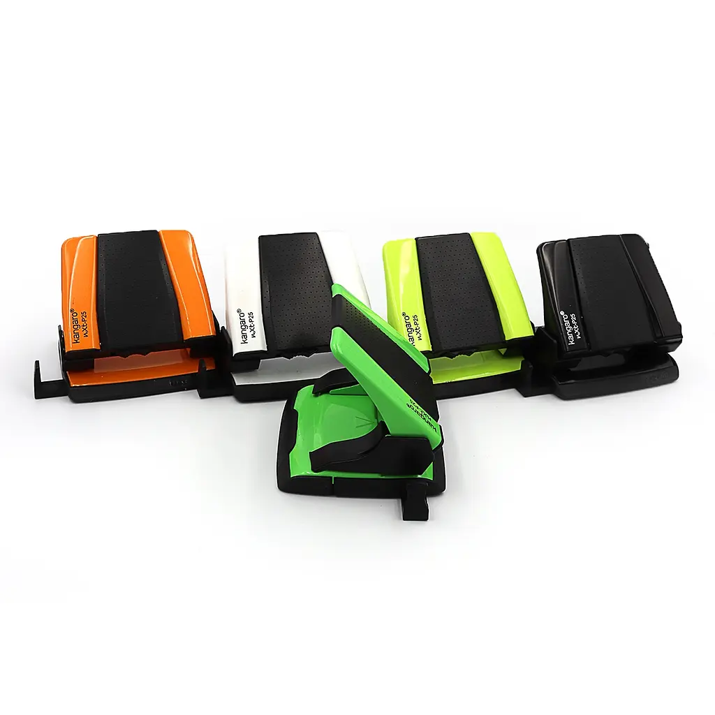 Діркопробивач Kangaro, 25 аркушів, діаметр 6 мм, 80 мм, лінійка, фіксатор, 25-NXTP (В асортименті) - фото 2