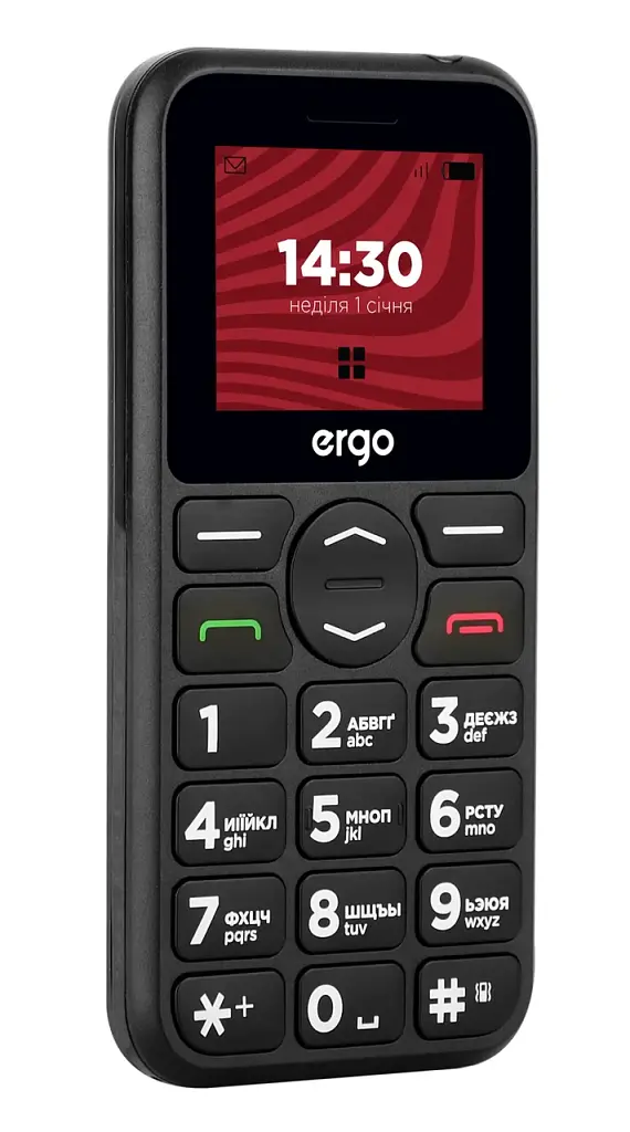 Телефон ERGO R181 DS Black UA UCRF - фото 4