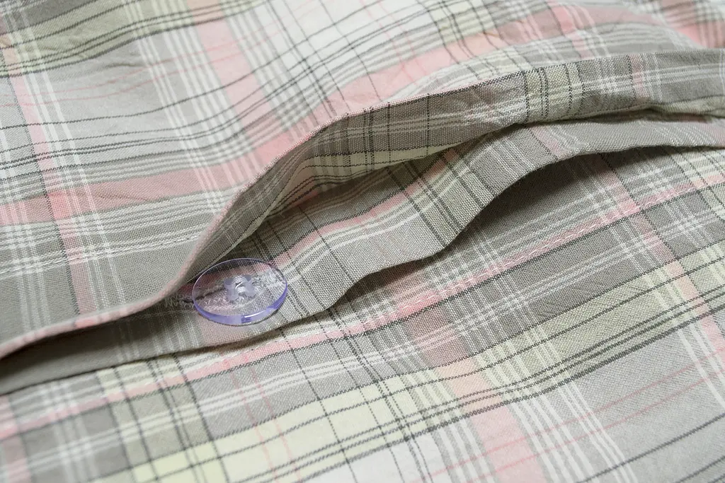 Постельное белье Lotus Home - Checked Madras серый евро - фото 5