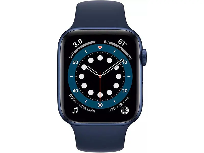 Смарт-годинник Apple Watch Series 6 GPS + Cellular 44mm Blue Aluminum Case w. Deep Navy Sport B. (M07J3) - фото 2