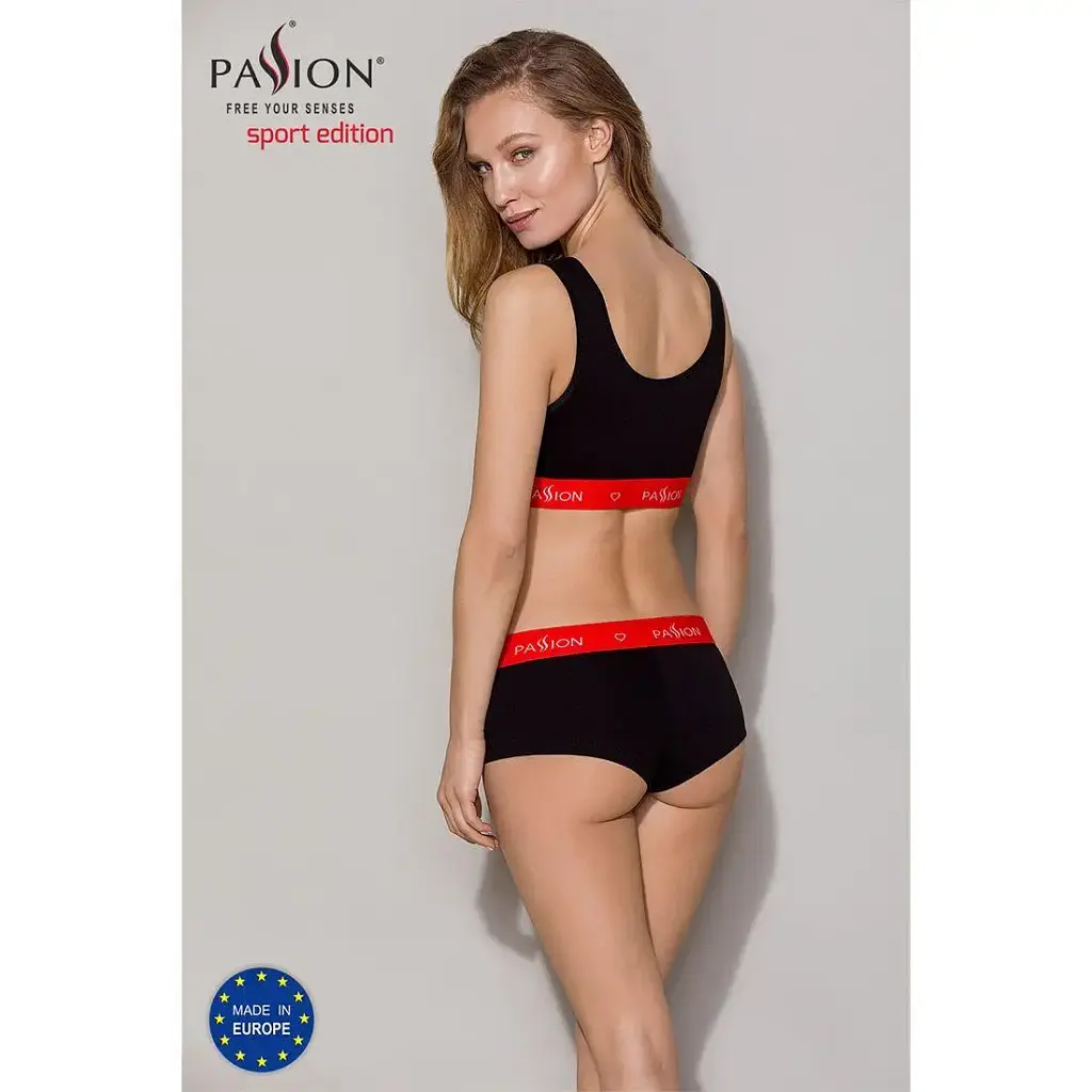 Спортивный топ на широких бретелях Passion PS003 TOP black L - фото 7