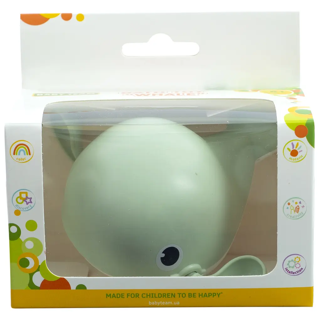 Іграшка для ванни Baby Team Кит (9041_зелений) - фото 3
