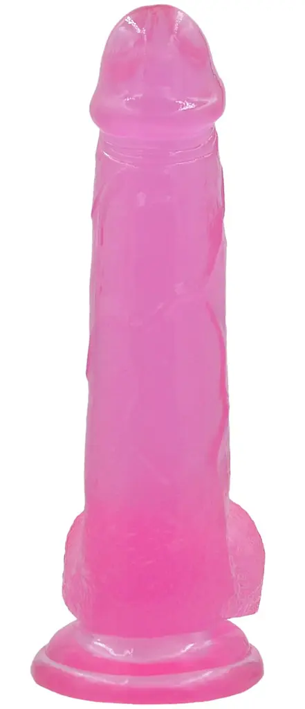 Фалоімітатор Jelly Studs Large 20 см рожевий - фото 4