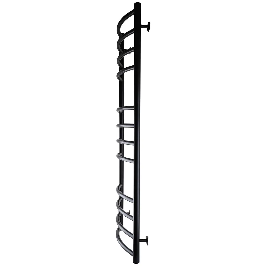 Рушникосушарка UNIO LDE W 1200-500-12 BLK Драбинка Дуга Еліт чорна (21553) - фото 3