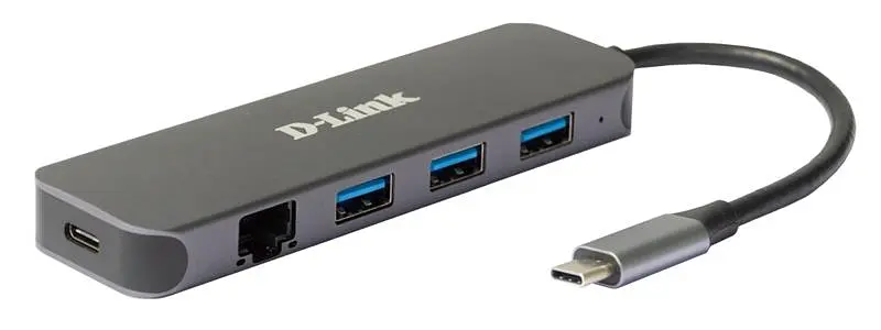 Сетевой адаптер DUB-2334 1xGE, 3xUSB 3.0, 1xUSB-C, USB-C D-Link teh0018047 - фото 2