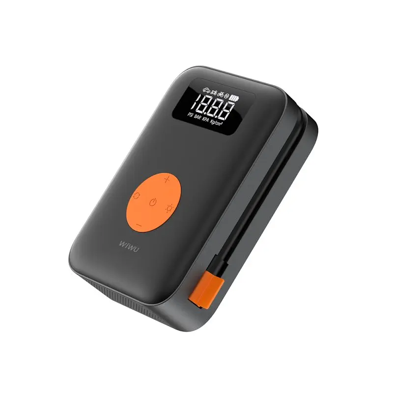 Автомобільний насос WIWU Portable Cordless Tire inflator Wi-Ai003 Black (6977703650792) - фото 4