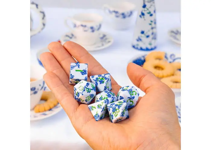 Набор кубиков Full Art Dice Set: Porcelain , 7 шт. (SWSPPORC) - фото 5