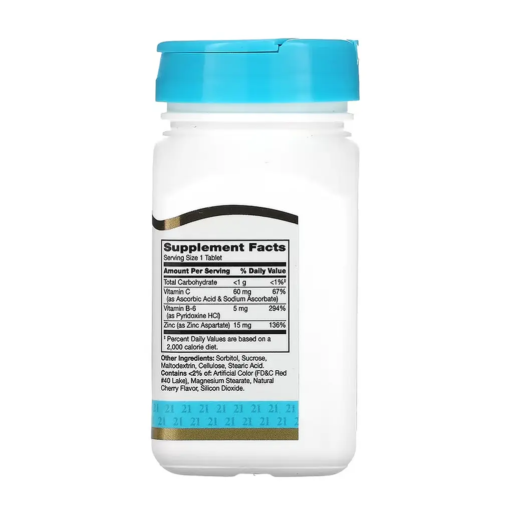 Цинк, вітамін C і B6 Zinc Plus Vitamins C & B-6 - 90 tabs Cherry - фото 2